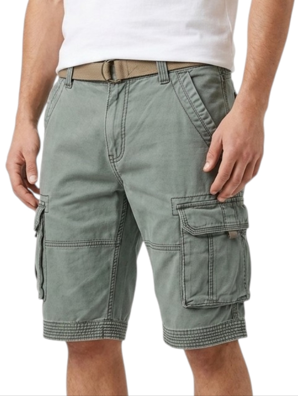 Levi’s Men’s Cargo Shorts Size 32 Sage Olive Green Heavy Duty Canvas Utility